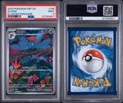Pokemon TCG Gloom Sv03: Obsidian Flames Holo Illustration Rare Card PSA 9 - Image 3