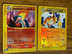 Vintage Reverse Holo Pokemon Card Lot - Expedition E-Reader; Raichu, Typhlosion - Image 4