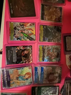 One Piece 16 Card Lot lot with figure amazing deal steal sr or promos - Image 1