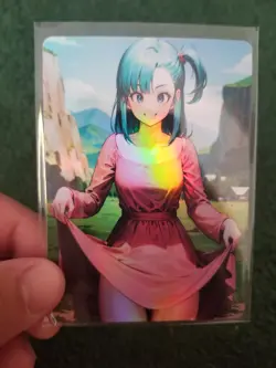 BULMA DRAGON BALL Z WAIFU FOIL ANIME CARD - Image 2