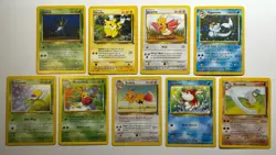 Vintage Pokemon Trading Card Game Jungle Lot of 9 Holo Vaporeon LP to MP - Image 1