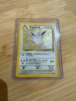 Pokemon TCG Wigglytuff Base Set 2 Holo Unlimited Rare Card 19/130 LP Condition - Image 1