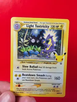 Pokemon Light Toxtricity SWSH137 Celebrations 25th Black Star Promo Holo Card! - Image 5