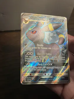 Umbreon GX 142/149 Sun & Moon NM Full Art Ultra Rare Pokemon Card - Image 1