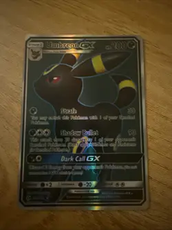 Pokemon TCG Umbreon GX Full Art Holo Card 142/149 Sun and Moon Base Set - Image 1