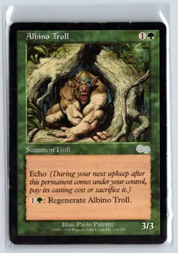 (3X) Albino Troll Urza's Saga Uncommon - MTG Magic the Gathering Card - Image 1