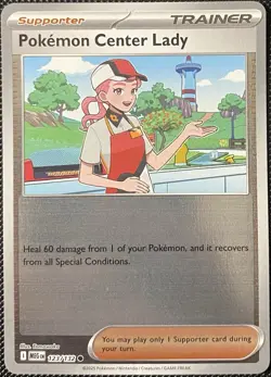 Pokemon Center Lady 123/132 Me01: Mega Evolution Reverse Holo - Pokemon Card - Image 1