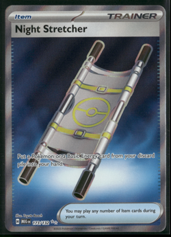 Night Stretcher 173/132 Mega Evolutions NM Full Art Secret Rare Pokemon Card - Image 1