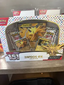 Zapdos EX Collection Box Scarlet & Violet 151 Series With Extra Promo Card - Image 1