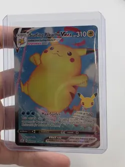 Surfing Pikachu VMAX 009/025 - Celebrations - Ultra Rare Holo Pokemon Card NM - Image 1