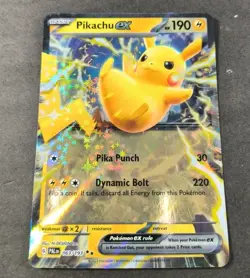 Pokemon Paldea Evolved Pikachu EX Ultra Rare Card 063/183 NM - Image 1