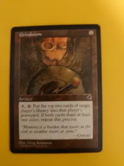 Grindstone. Artifact rare Tempest. Old Vintage. Magic the Gathering Card. - Image 2