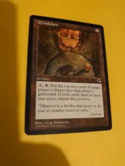 Grindstone. Artifact rare Tempest. Old Vintage. Magic the Gathering Card. - Image 4