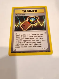 PokeGear 88/111 Rare Non-Holo Neo Genesis Set Pokemon Trainer Card LP - Image 1