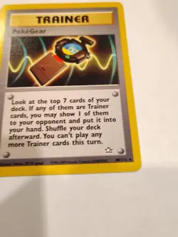 PokeGear 88/111 Rare Non-Holo Neo Genesis Set Pokemon Trainer Card LP - Image 4