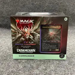 MTG Endless Punishment Duskmourn House Of Horror Commander, Sealed Box is Worn - Image 1