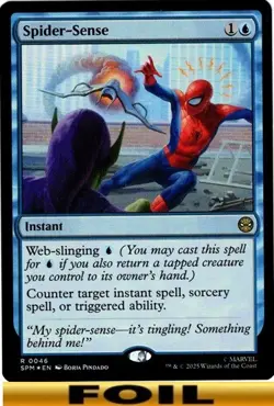 1x - Spider-Sense - FOIL #46 - Marvel's Spider-Man - NM MTG - Image 1