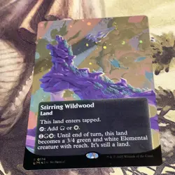 Stirring Wildwood X1 Mtg Edge Of Eternities Nm Foil Borderless Galaxy 0174 - Image 1
