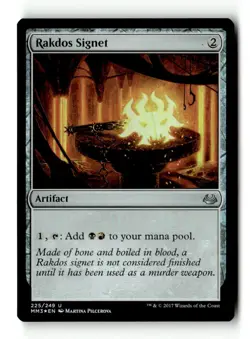 MTG | Rakdos Signet | MM3 | Foil | Moderately Played | English - Image 1