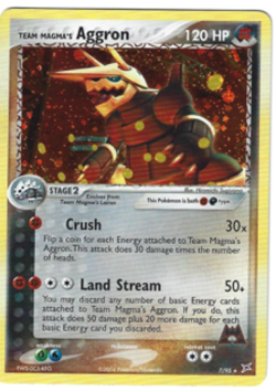 Pokemon Team Magma's Aggron 7/95 Holo EX Team Magma vs Team Aqua LP - Image 1