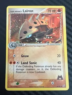 Pokemon TCG Team Magma's Lairon ex Team Magma vs Team Aqua 36/95 VLP - Image 1