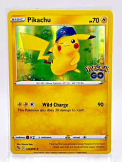 Pikachu Rare HOLO 028/078 Pokemon Card 2022 Pokemon GO - Image 1