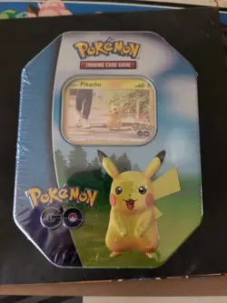 Pokemon TCG Pokemon GO Tin - Pikachu - Factory Sealed New - Image 1