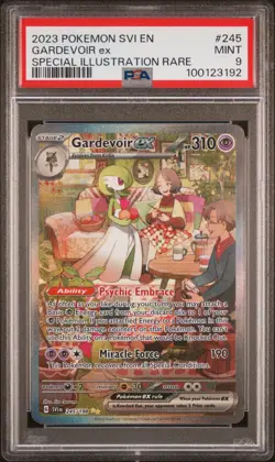 Pokemon 2023 SVI en Gardevoir EX SIR 245/198 PSA 9 - Image 1