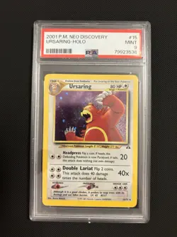 PSA 9 2001 Pokemon Ursaring 15/75 Neo Discovery Holo Mint 💎 - Image 2