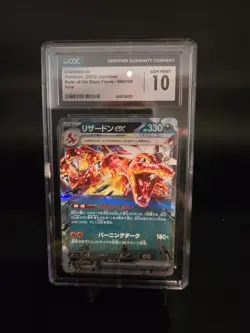 CGC Pristine 10 Charizard ex 066/108 Pokemon Japanese Ruler of the Black Flame - Image 1