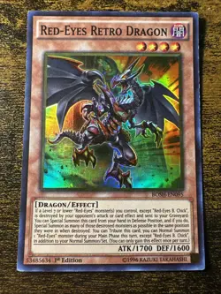 Yu-Gi-Oh Red-Eyes Retro Dragon BOSH-EN095 LP - Image 1