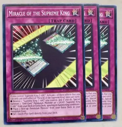 Yugioh! 3x Miracle of the Supreme King AGOV-EN068 Common 1st Ed NM - Image 1