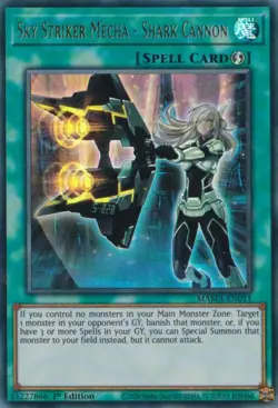 Yugioh Sky Striker Mecha - Shark Cannon (Ultra Rare) (1st Edition) MAMA-EN011 P - Image 1
