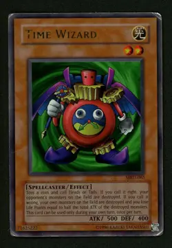 Time Wizard MRD-065 Played MP Ultra Rare Holo Yugioh Card 2002 - Image 1