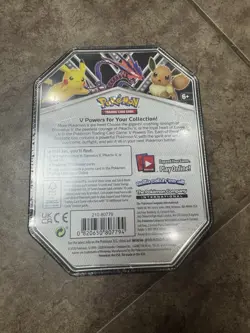 Pokemon Eternatus V Powers Tin Trading Card Game 4 Booster Packs Set NEW SEALED 820650807794 - Image 2