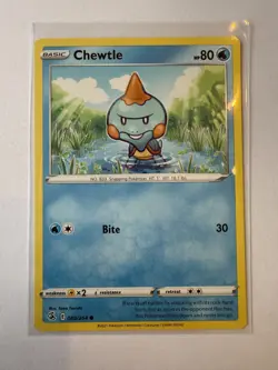 Pokemon TCG Chewtle Fusion Strike 080/264 Regular Common Card NM 2021 - Image 1