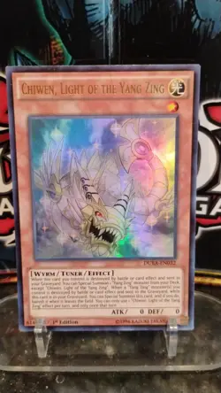 CHIWEN, Light of the Yang Zing YU-GI-OH Foil 1st Edition Trading Card DUEA-EN032 - Image 1