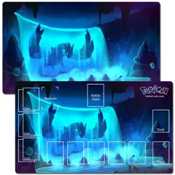 Pokemon Table Playmat Lugia TCG CCG Play Mouse Pad Trading Card Game Mat & Bag - Image 1