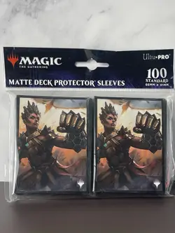 Magic the Gathering Phyrexia Neyali, Suns’ Vanguard Deck Protector Card Sleeves - Image 1