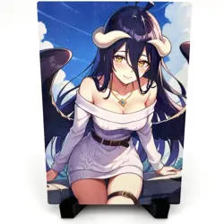Overlord Albedo Sexy Anime Waifu Girl Doujin Lewd Goddess Story Holo Art Card - Image 2