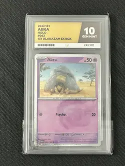 Pokemon TCG Abra Kadabra Alakazam EX 151 Promo Card 063/064/050 English Edition - Image 2