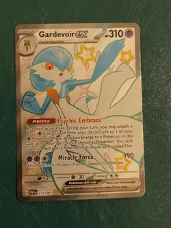Gardevoir EX Paldean Fates Shiny Full Art Ultra Rare Pokemon Card 217/091 (NM) - Image 1