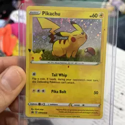 Pikachu (General Mills) SWSH039 Holo Pokemon Card - Image 1