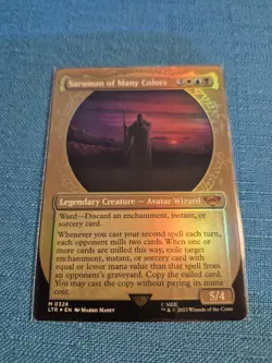 MTG LOTR Saruman of Many Colors SHOWCASE 💥 FOIL 💥 #328 Lord the Rings Magic - Image 1