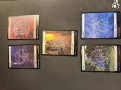 Marvel Spider-man MTG Lands Set FOIL MINT Rare Cards NM/M - Image 1