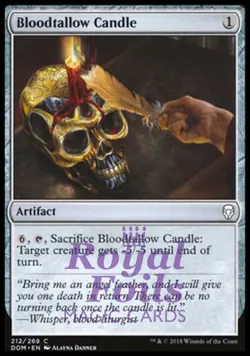 Bloodtallow Candle 4x FOIL DOM MTG Dominaria Common MINT artifact - Image 1