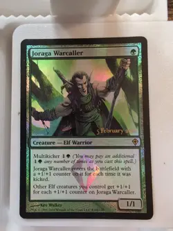 Joraga Warcaller Worldwake Pre-release Promo Foil MTG - Image 1