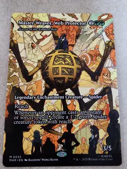 Master Weaver, Web Protector - #32 Regular (Borderless) Spider Man - Mtg - Image 1