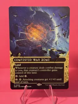 Contested War Zone (0008) (Borderless) #8 (NM) Edge of Eternities EOS Magic MTG - Image 1