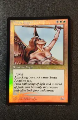 Serra Angel Foil Box Promo English MTG Magic Old Frame Used - Image 1